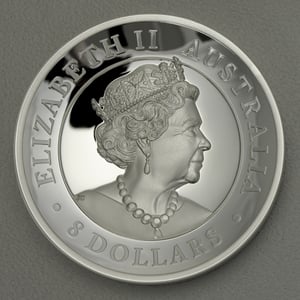 Silbermünze 5oz "Australian Kangaroo" 2019 (PP/HR) (Australien) - Miniaturansicht 2