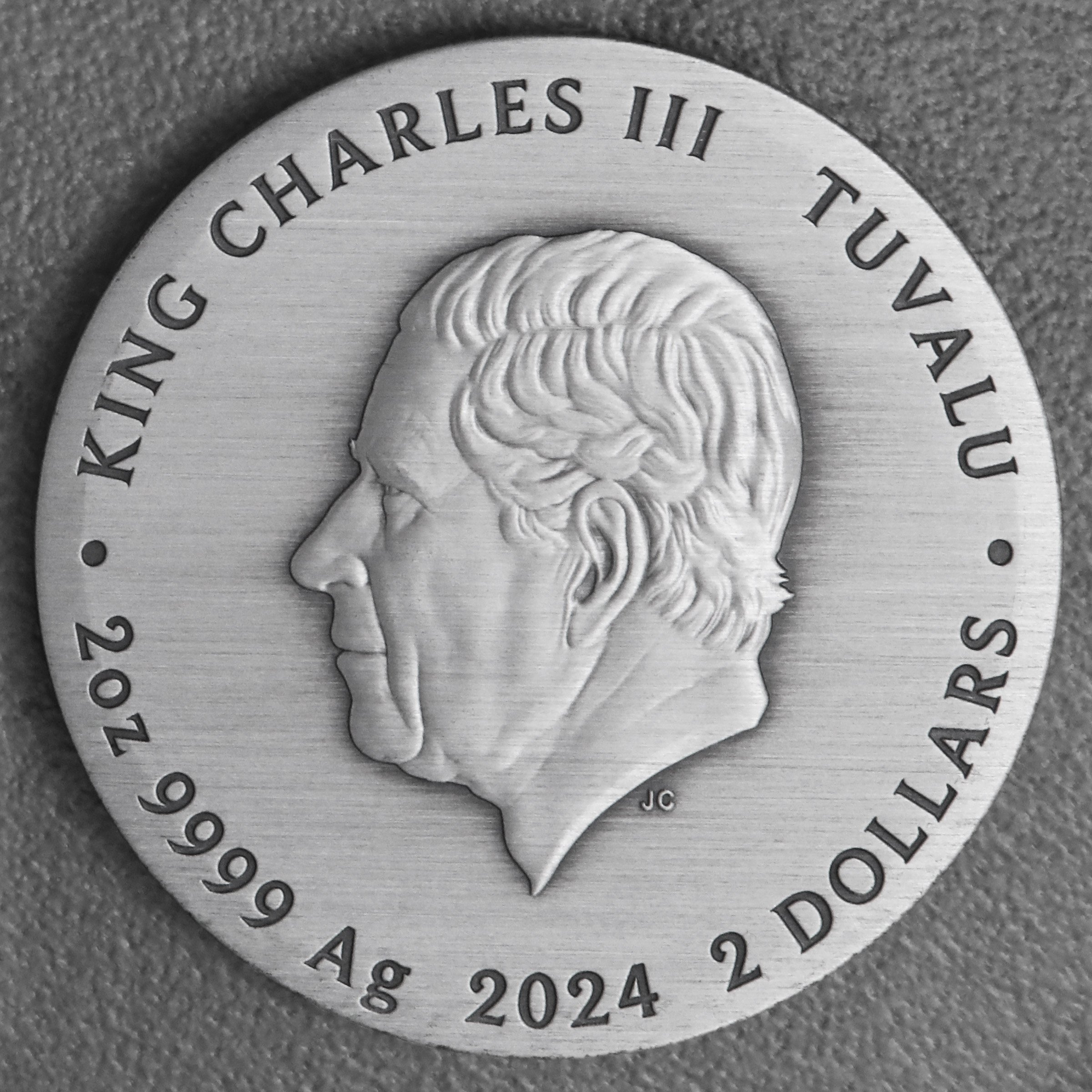 Silbermünze 2oz "Frida Kahlo" 2024 (AF/koloriert) (Tuvalu) - Detailansicht 1