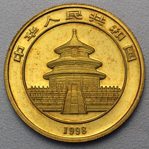 Goldmünze 1oz "Panda" 1998 (China) - Miniaturansicht 2