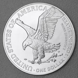 Silbermünze 1oz "American Eagle" verschiedene Jahrgänge (USA) 19% - Miniaturansicht 1