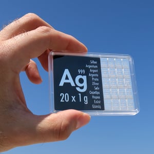 Silbertafel (20x 1g Feinsilber) "CombiBar" - Miniaturansicht 5