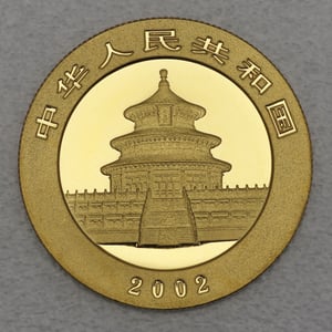 Goldmünze 1/2oz "Panda" 2002 (China) - Miniaturansicht 2