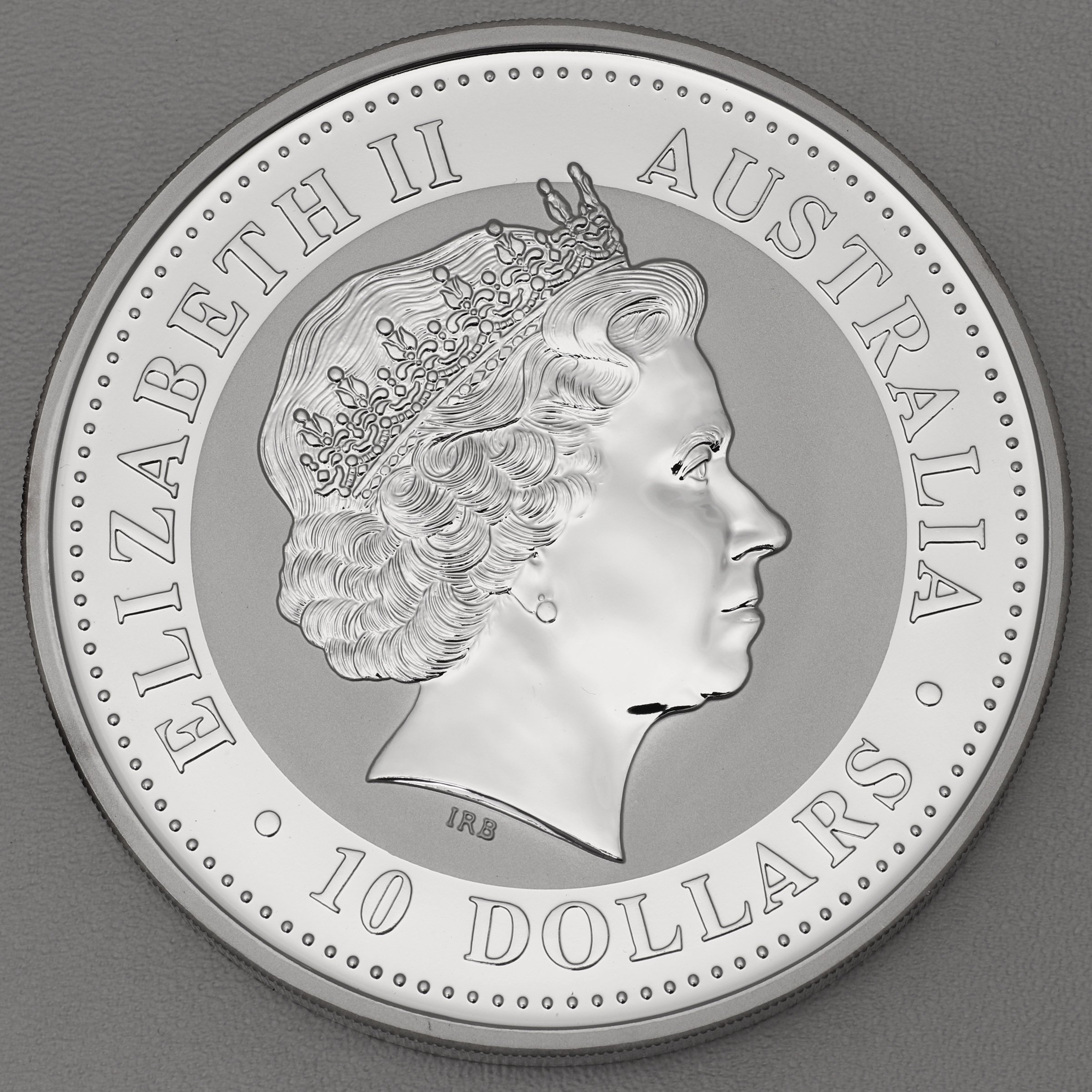 Silbermünze 10oz "Kookaburra" 2001 (Australien) - Detailansicht 1