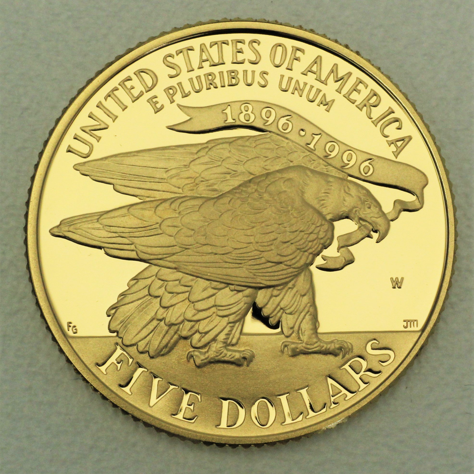 Goldmünze 5 Dollar "Olympia Stadium" 1995 (PP) (USA) - Detailansicht 1