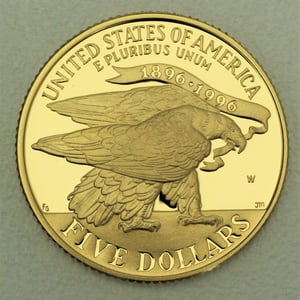Goldmünze 5 Dollar "Olympia Stadium" 1995 (PP) (USA) - Miniaturansicht 2