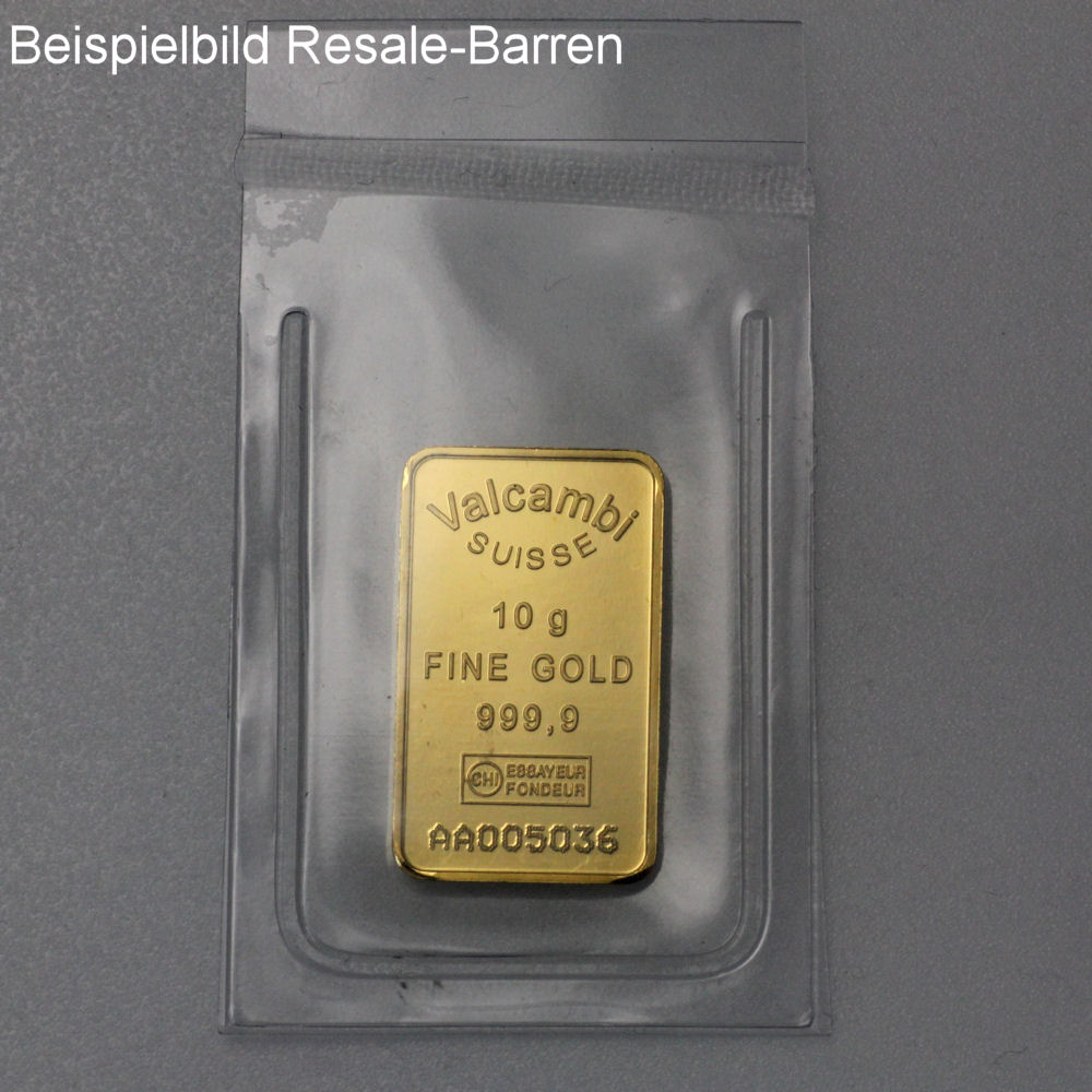 Goldbarren 10g "Resale" (div. Hersteller) - Detailansicht 5