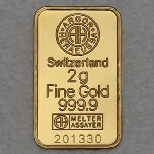 Goldbarren 2g HERAEUS Resale - Miniaturansicht 2