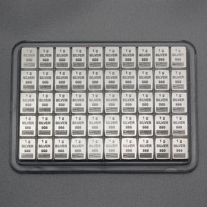 Silbertafel-Gravur (50x 1g Ag) "CombiBar" - Miniaturansicht 2