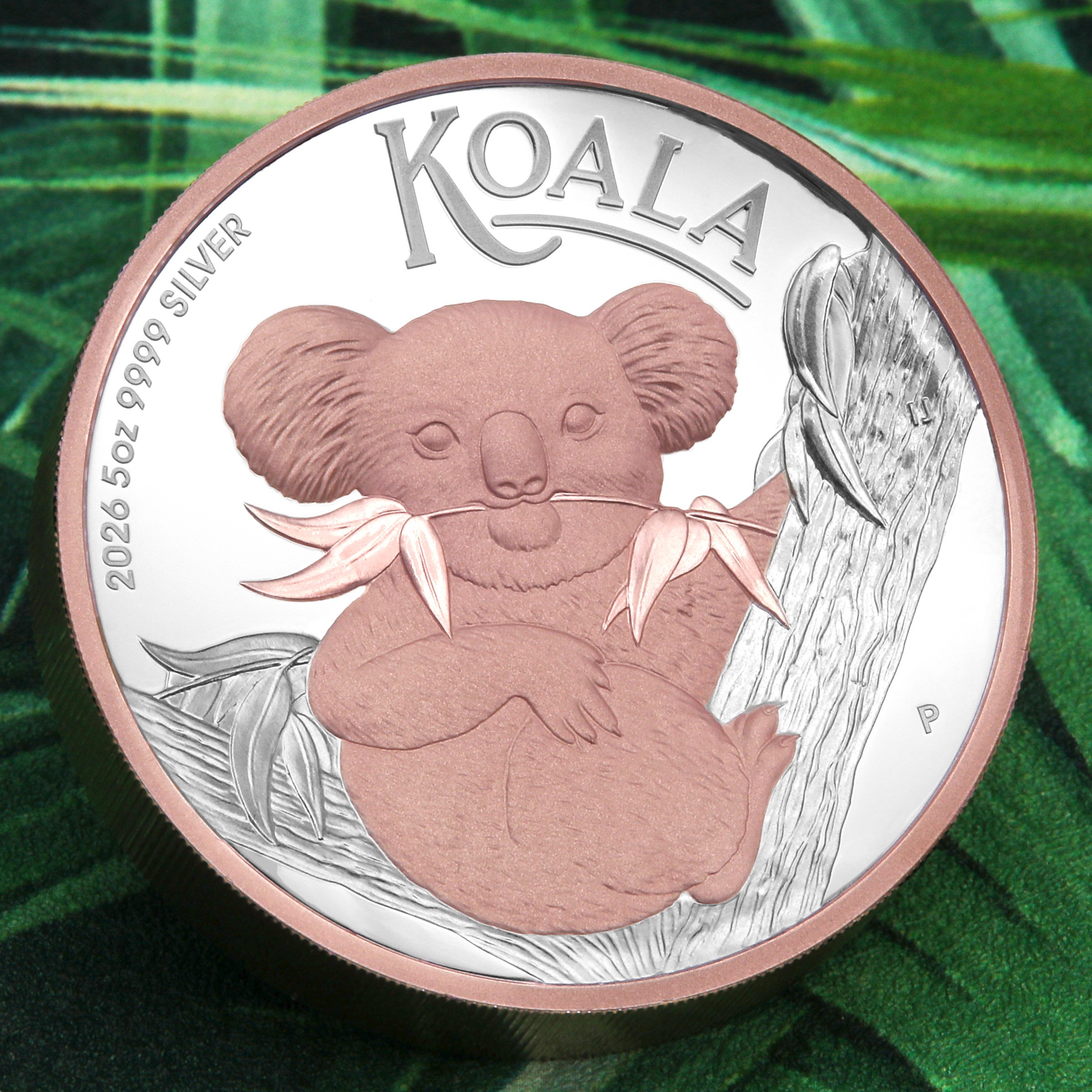 Silbermünze 5oz "Koala" 2026 (PP/HR/rosévergoldet) (Australien) - Detailansicht 5