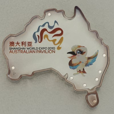 Silbermünze 1oz "Australischer Kontinent" 2010 Shanghai World Expo 2010 (Australien) - Miniaturansicht 1
