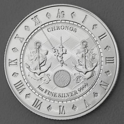 Silbermünze 1oz "Chronos" 2021 (Tokelau) - Miniaturansicht 1