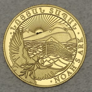 Goldmünze 1g "Arche Noah" 2022 (Armenien) - Hauptansicht