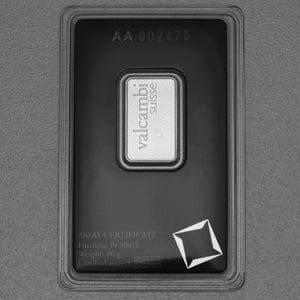 Platinbarren 10g VALCAMBI (Pt) - Miniaturansicht 2