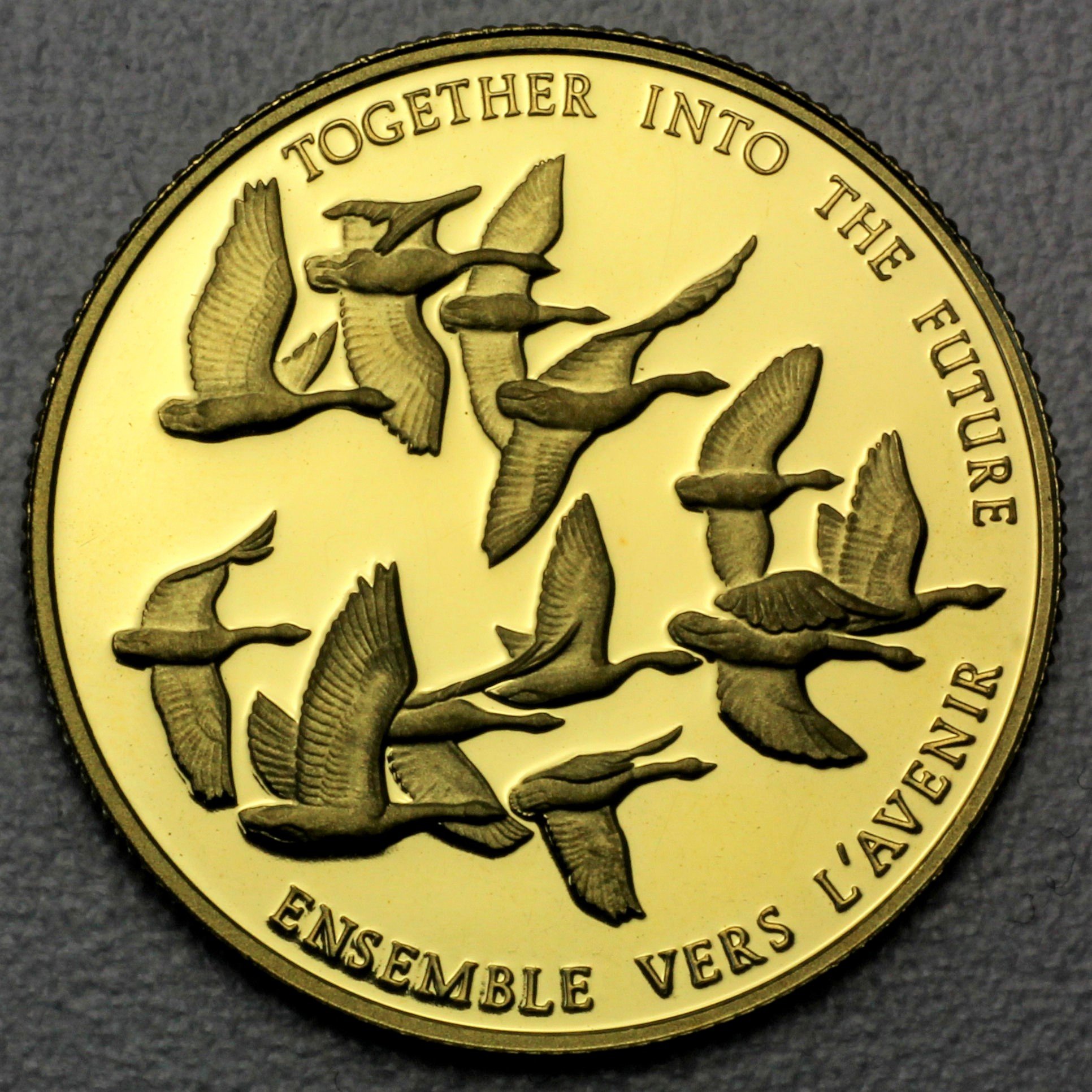 Goldmünze 100 Dollar "Canadian Unity" 1978 (PP) (Kanada) - Hauptansicht
