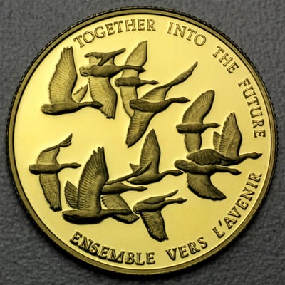 Goldmünze 100 Dollar "Canadian Unity" 1978 (PP) (Kanada) - Miniaturansicht 1