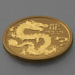 Goldmünze 1/10oz "Drache" 2024 Lunar III – Year of the Dragon (Australien) - Miniaturansicht 3