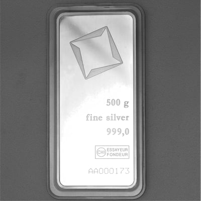Silberbarren 500g VALCAMBI, Blister - Miniaturansicht 1