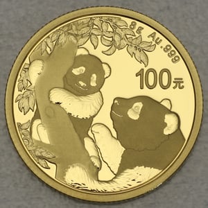Goldmünze 8g "Panda" 2021 (China) - Hauptansicht