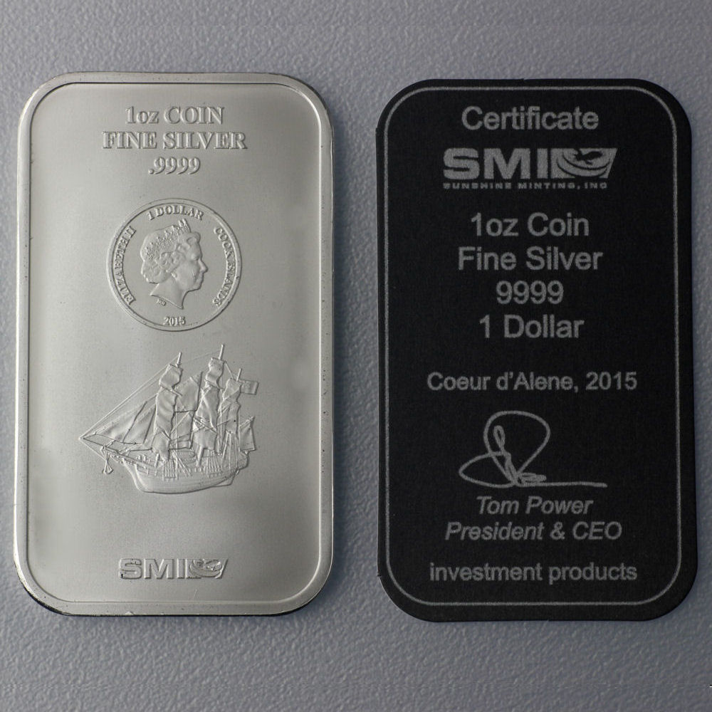 Münzbarren 1oz "SMI / Cook Islands" - Detailansicht 1