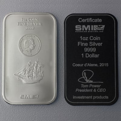 Münzbarren 1oz "SMI / Cook Islands" - Miniaturansicht 2