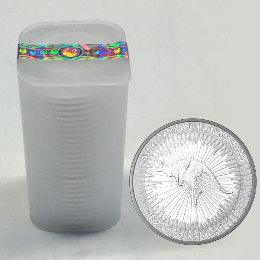 Silbermünze 25 x 1oz "Känguru" aktueller Jahrgang Tube diff. (Australien) - Hauptansicht