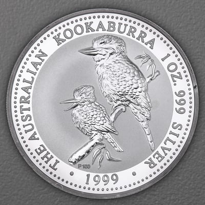 Silbermünze 1oz "Kookaburra" 1999 diff. (Australien) - Miniaturansicht 1