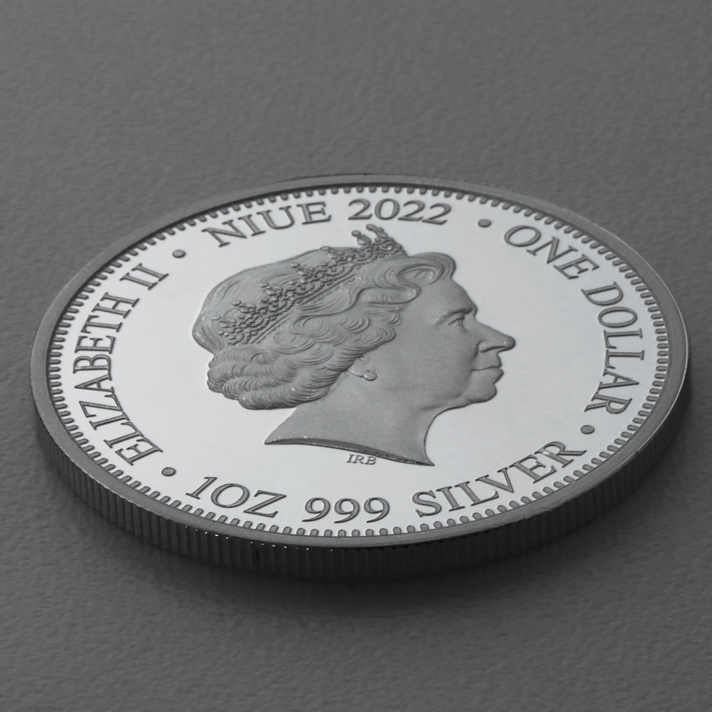 Silbermünze 1oz "Shark vs. Crocodile 2022" Apex Predators 19% (Niue) - Detailansicht 3