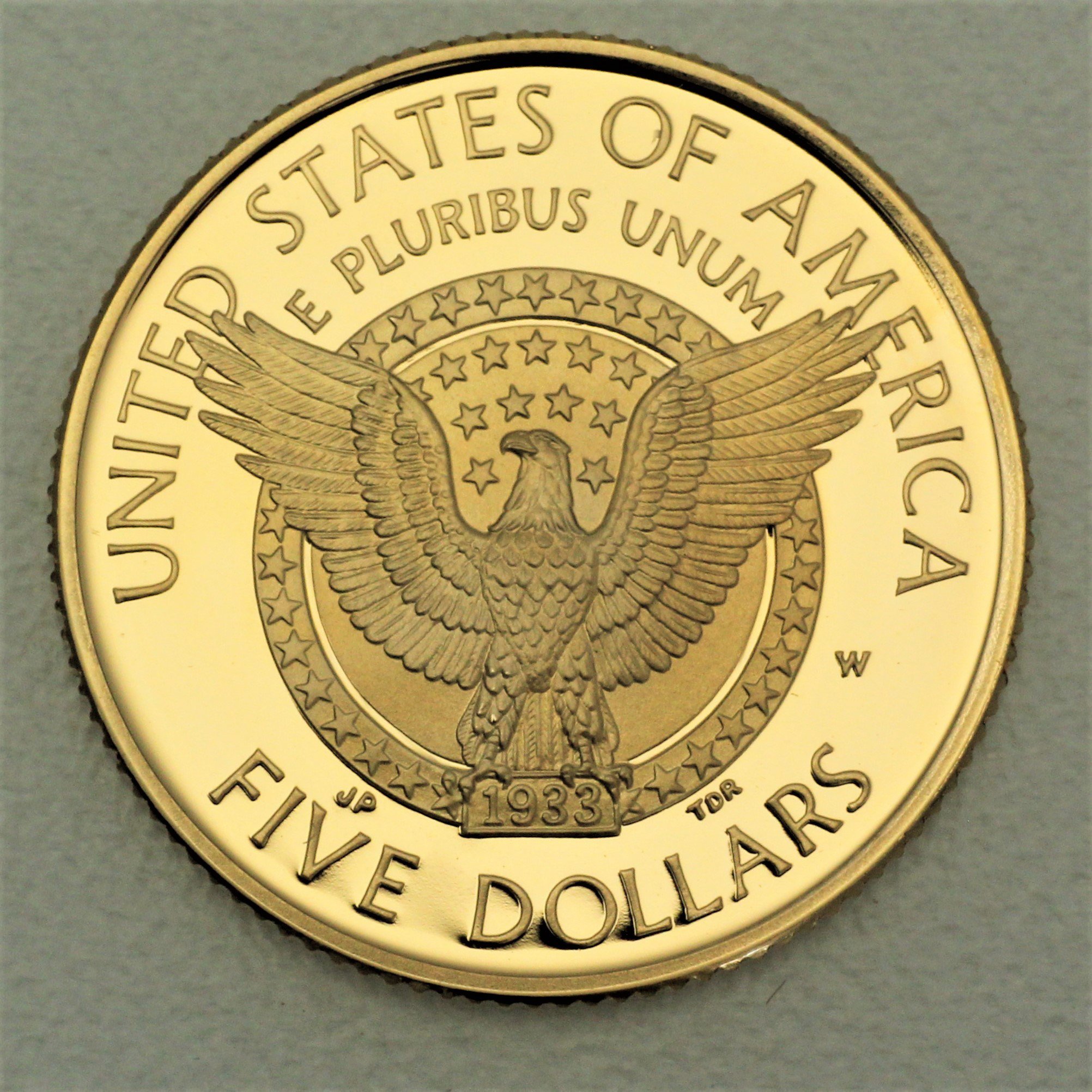 Goldmünze 5 Dollar "Franklin D. Roosevelt" 1997 (PP) (USA) - Detailansicht 1