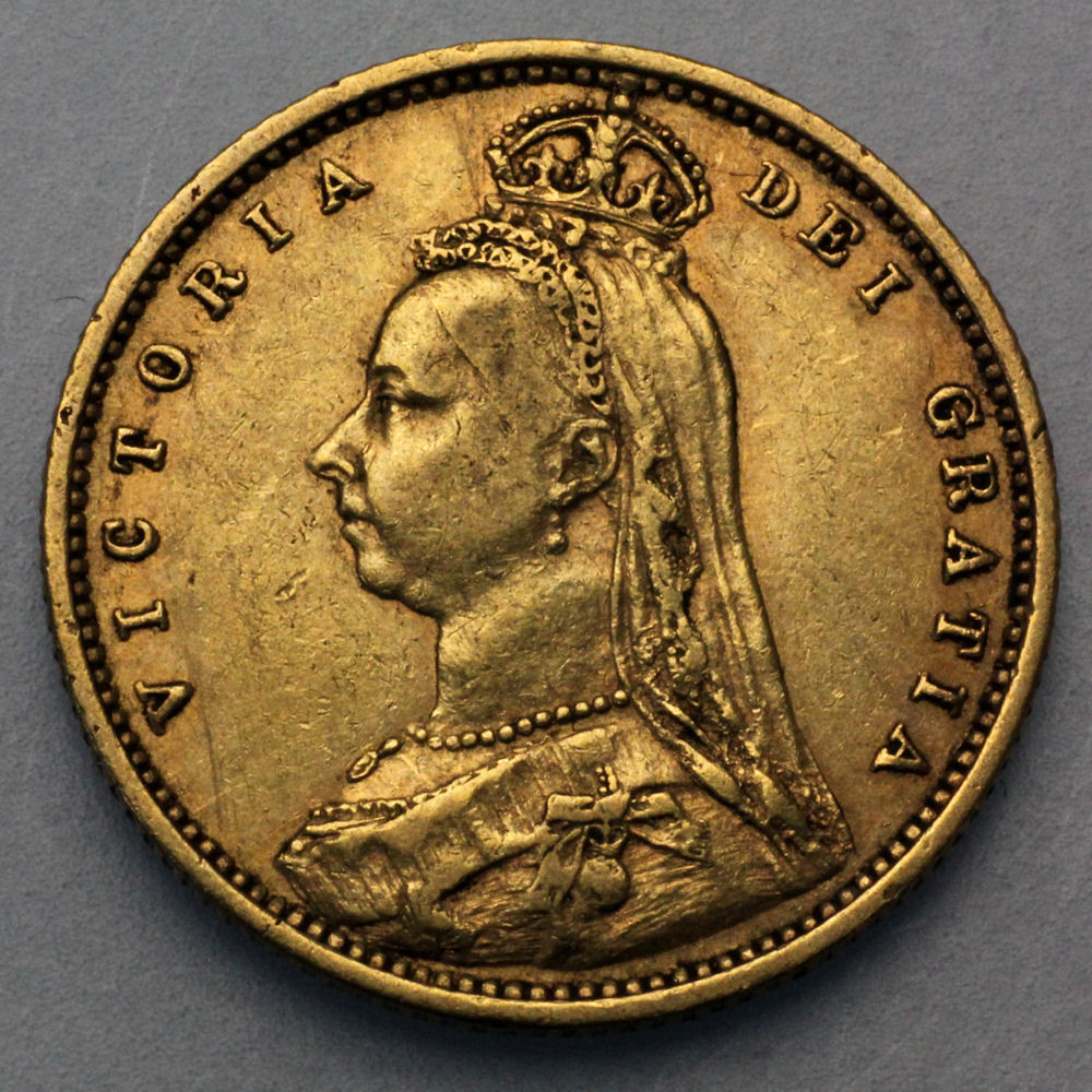 Goldmünze 1/2 Sovereign "Victoria" Krone (Großbritannien) - Hauptansicht