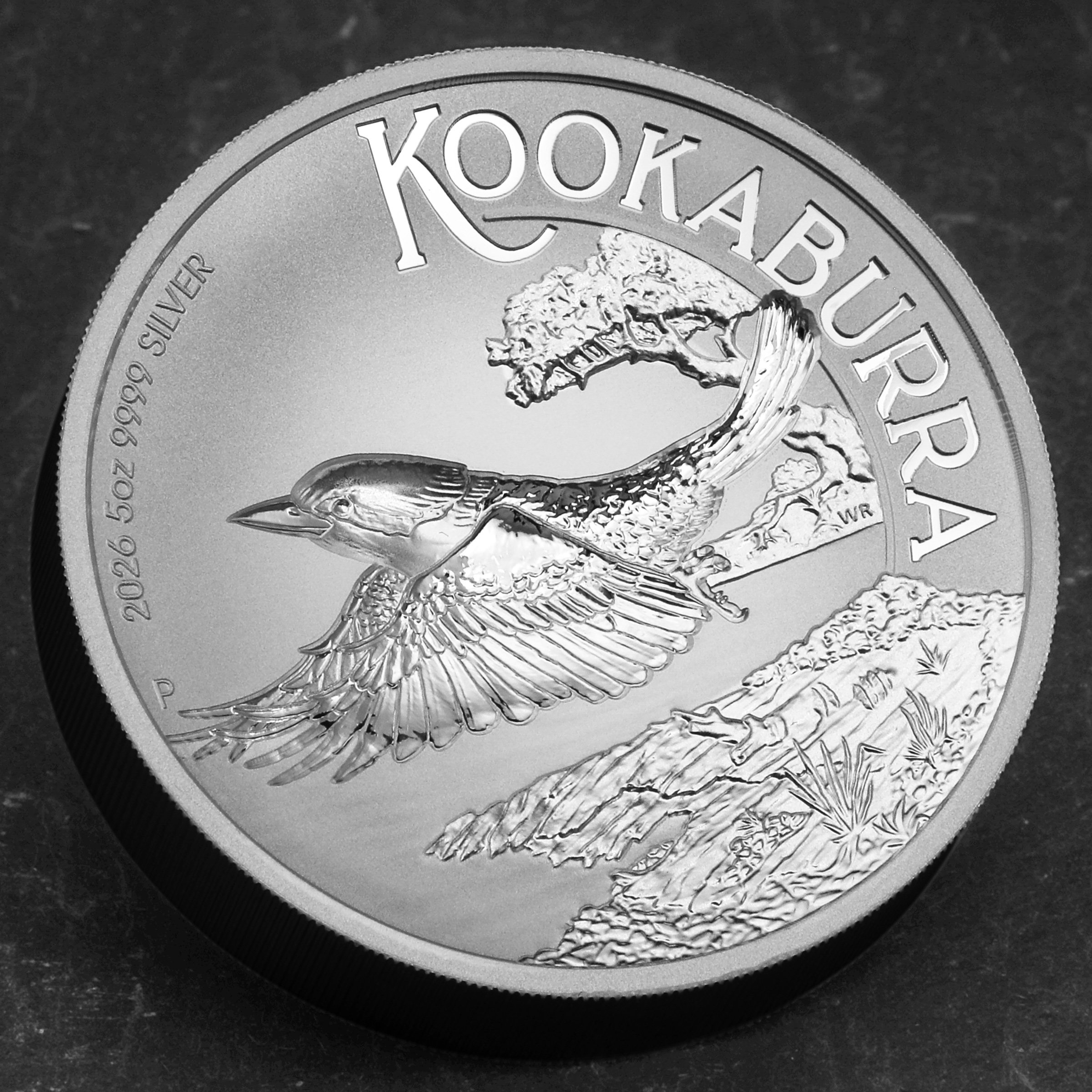 Silbermünze 5oz "Kookaburra" 2026 (PP/HR/incused) (Australien) - Detailansicht 5