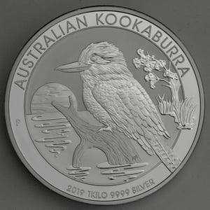 Silbermünze 1kg "Kookaburra" 2019 (Australien) - Miniaturansicht 1