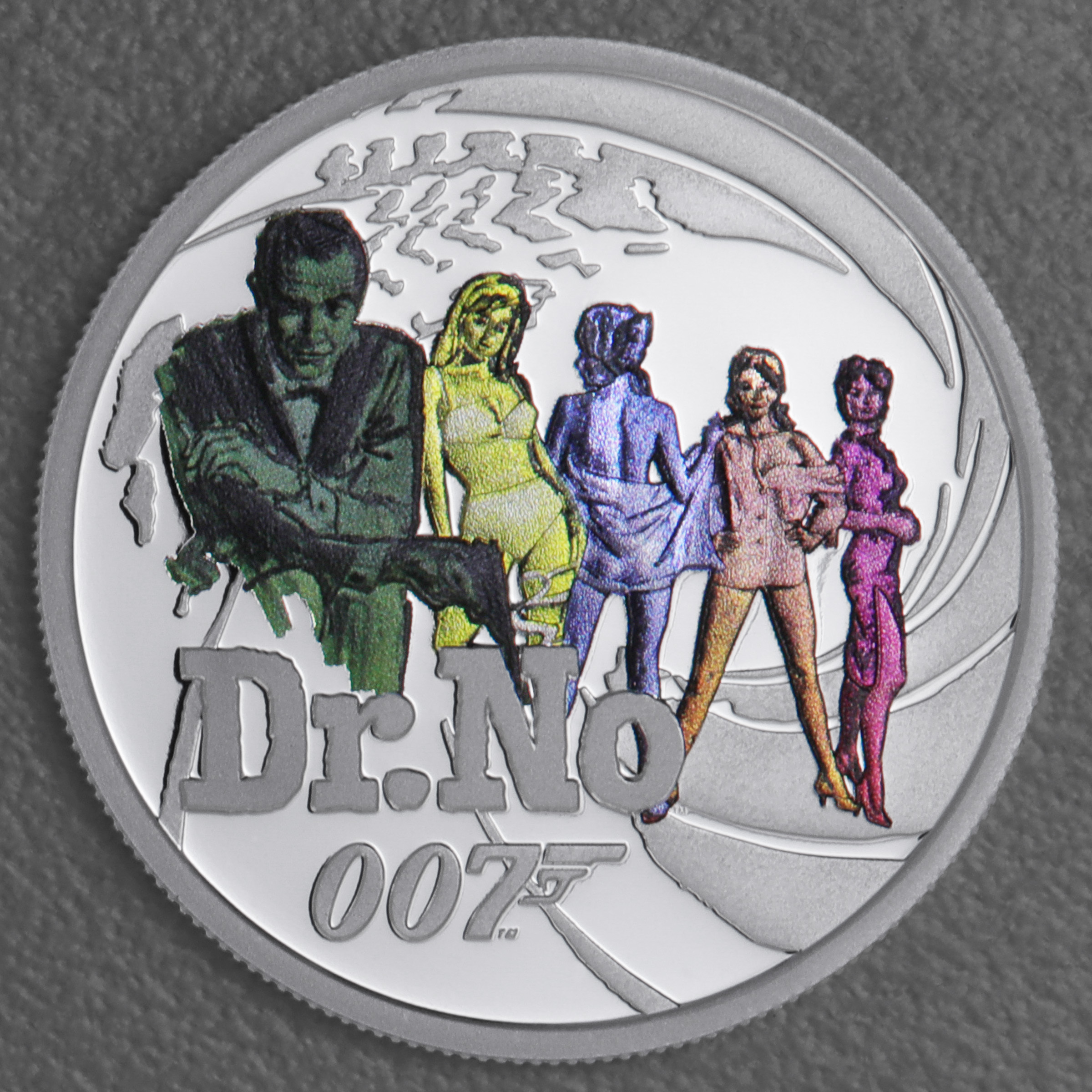 Silbermünze 1/2oz "Dr. No" 2021 (PP/koloriert) James Bond (Tuvalu) - Hauptansicht