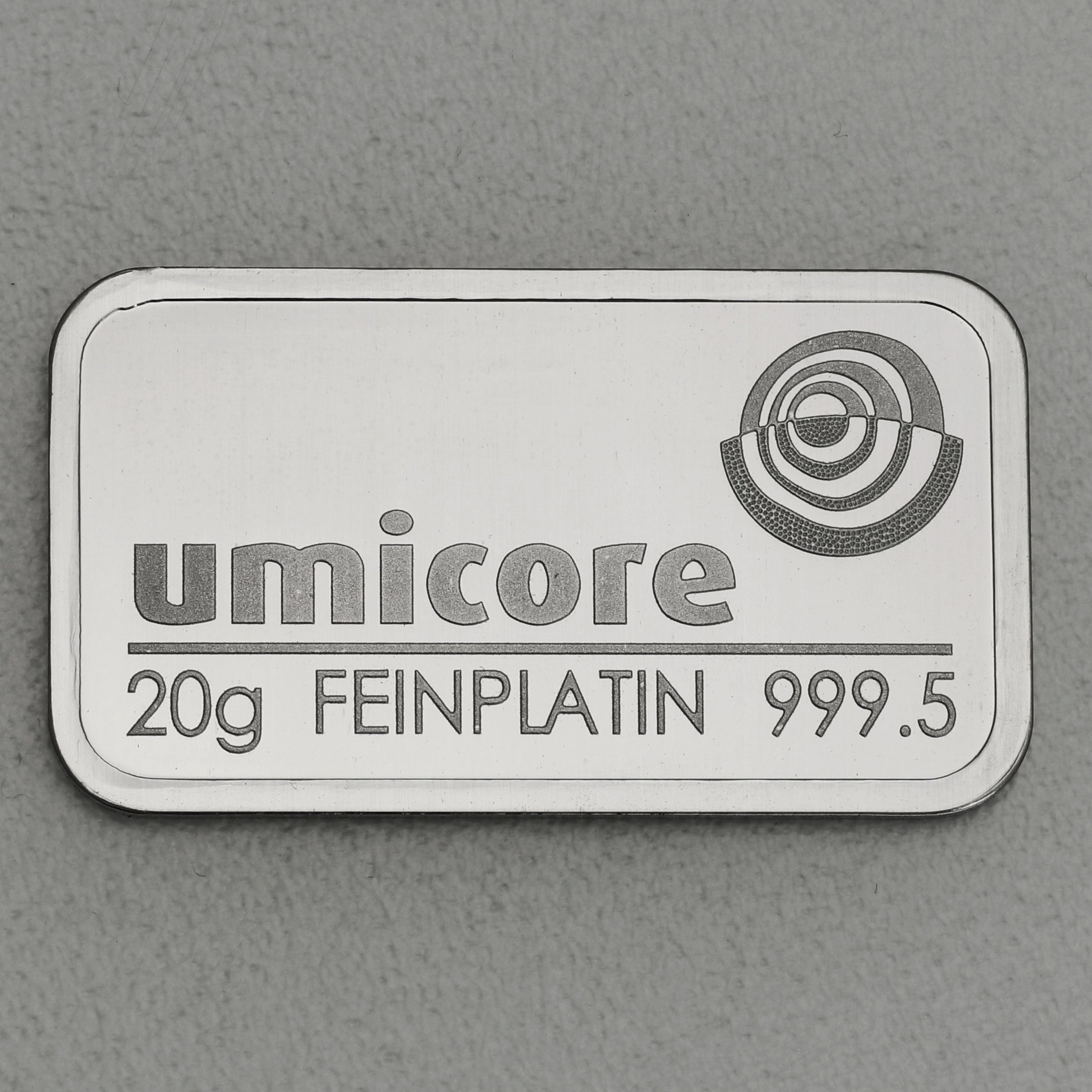 Platinbarren 20g UMICORE (Pt) - Hauptansicht