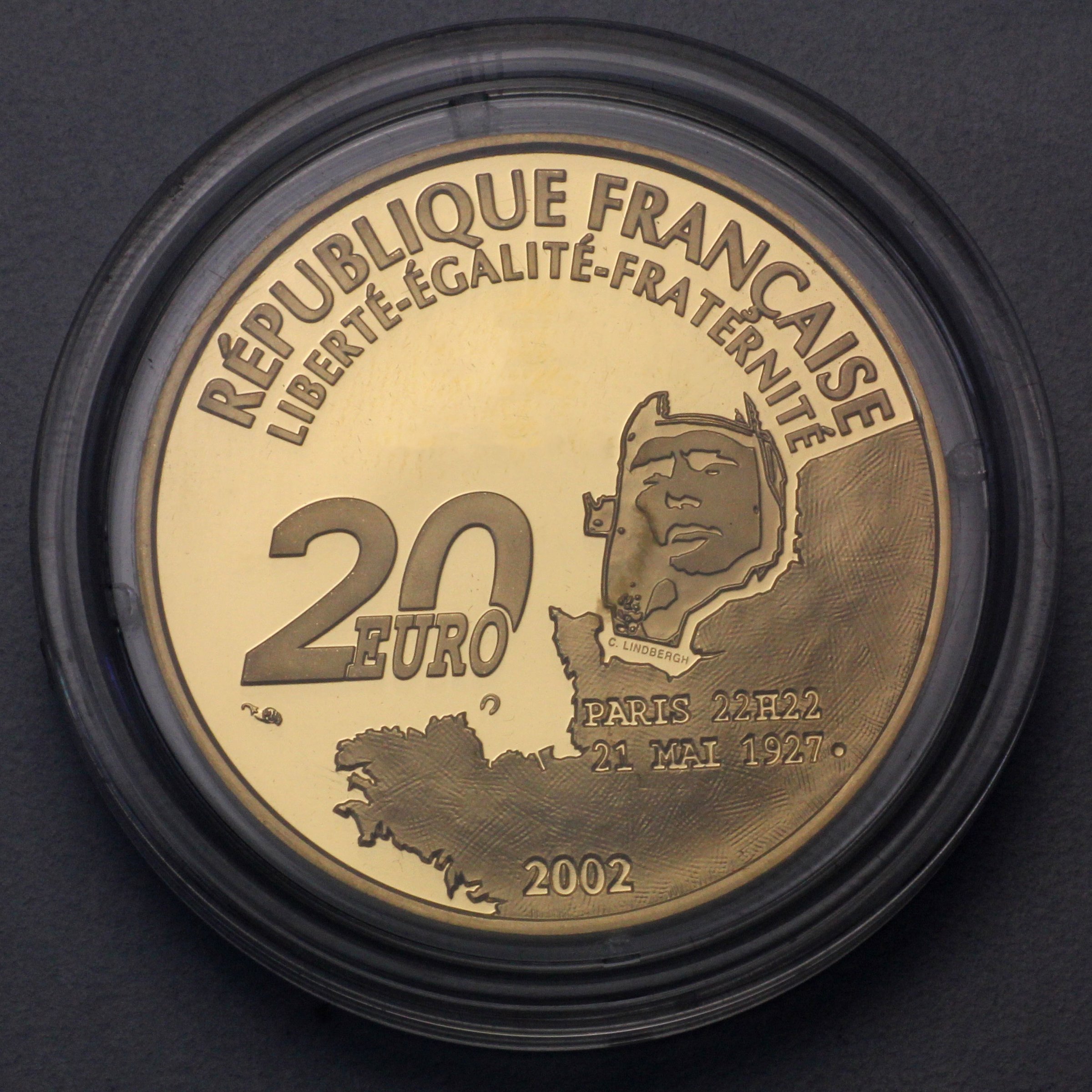 Goldmünze 20 Euro "Atlantique" 2002 (Frankreich) - Detailansicht 1