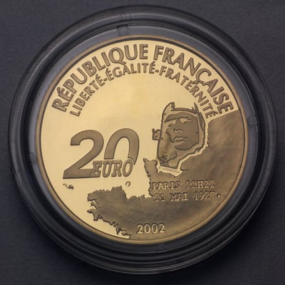 Goldmünze 20 Euro "Atlantique" 2002 (Frankreich) - Miniaturansicht 2