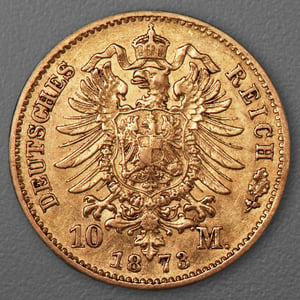 Goldmünze 10 Mark "Wilhelm I." 1873-B J.242 (Preußen) - Miniaturansicht 2