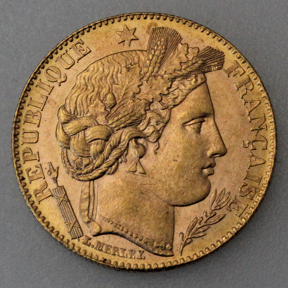 Goldmünze 10 Francs "Ceres" (Frankreich) - Hauptansicht