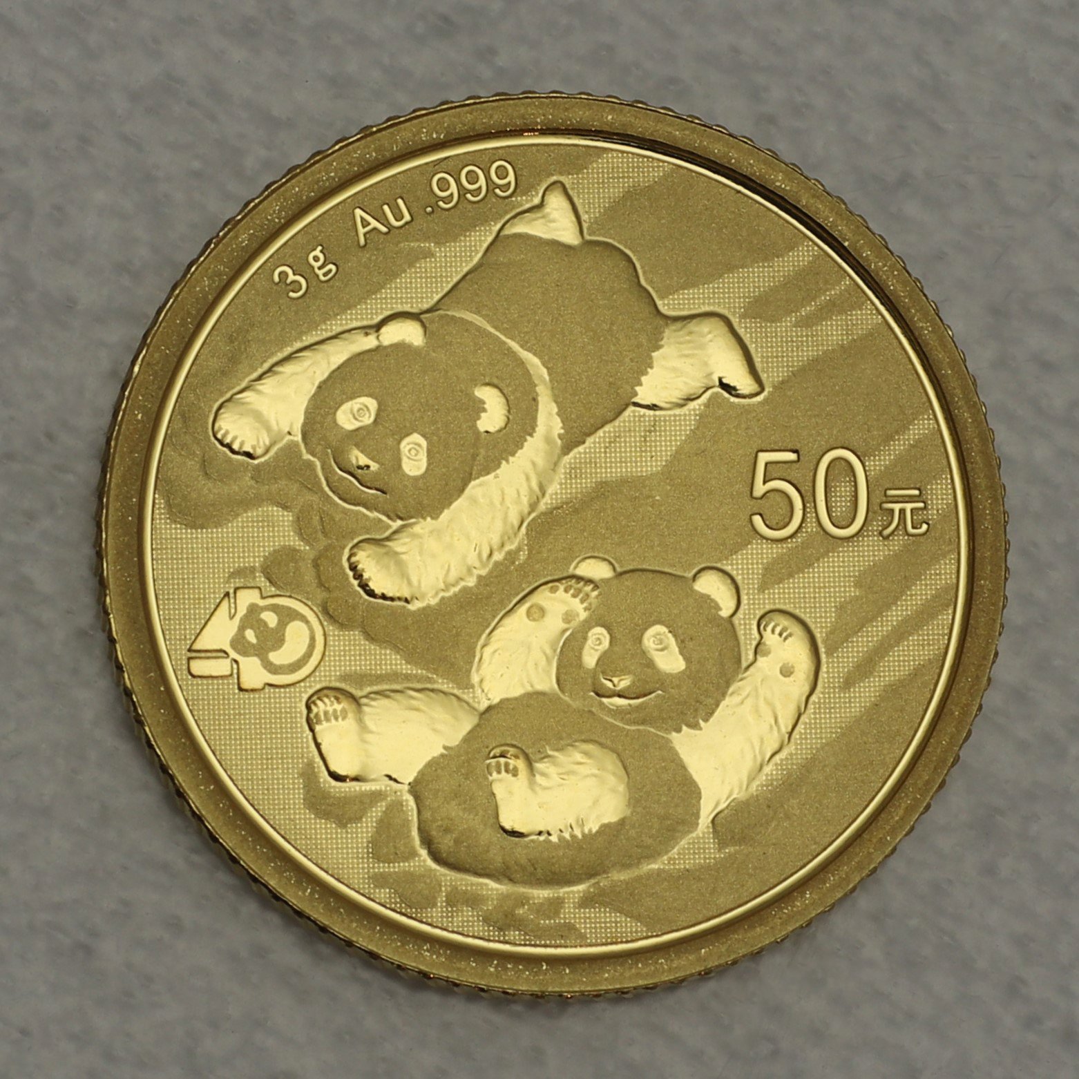 Goldmünze 3g "Panda" 2022 (China) - Hauptansicht
