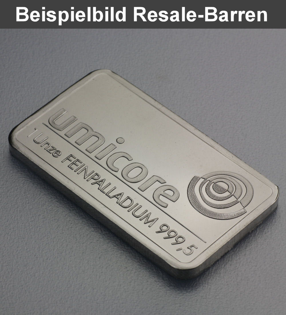 Palladiumbarren 1oz "Resale" - Detailansicht 1