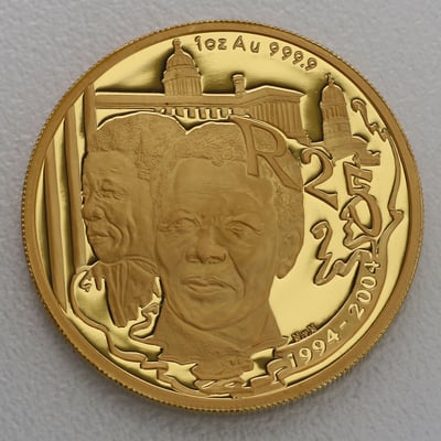 Goldmünze 1oz "Nelson Mandela" 2004 (PP) Protea (Südafrika) - Miniaturansicht 1