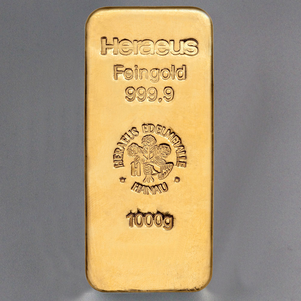Goldbarren 1000g HERAEUS Resale - Hauptansicht