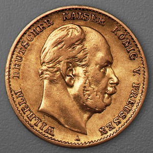 Goldmünze 10 Mark "Wilhelm I." 1874-A J.245 (Preußen) - Hauptansicht