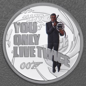Silbermünzen 1oz + 6 x 1/2oz "Sean Connery" 2024 (PP/kol./verg.) Set – 7-teilig James Bond (Tuvalu) - Miniaturansicht 4