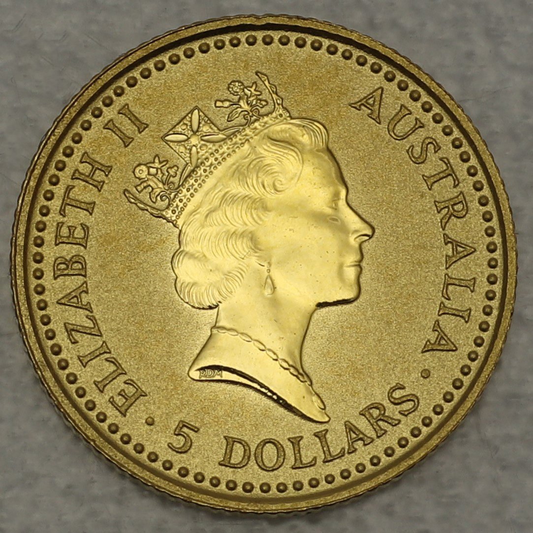 Goldmünze 1/20oz "Känguru" 1991 Australian Nugget (Australien) - Detailansicht 1