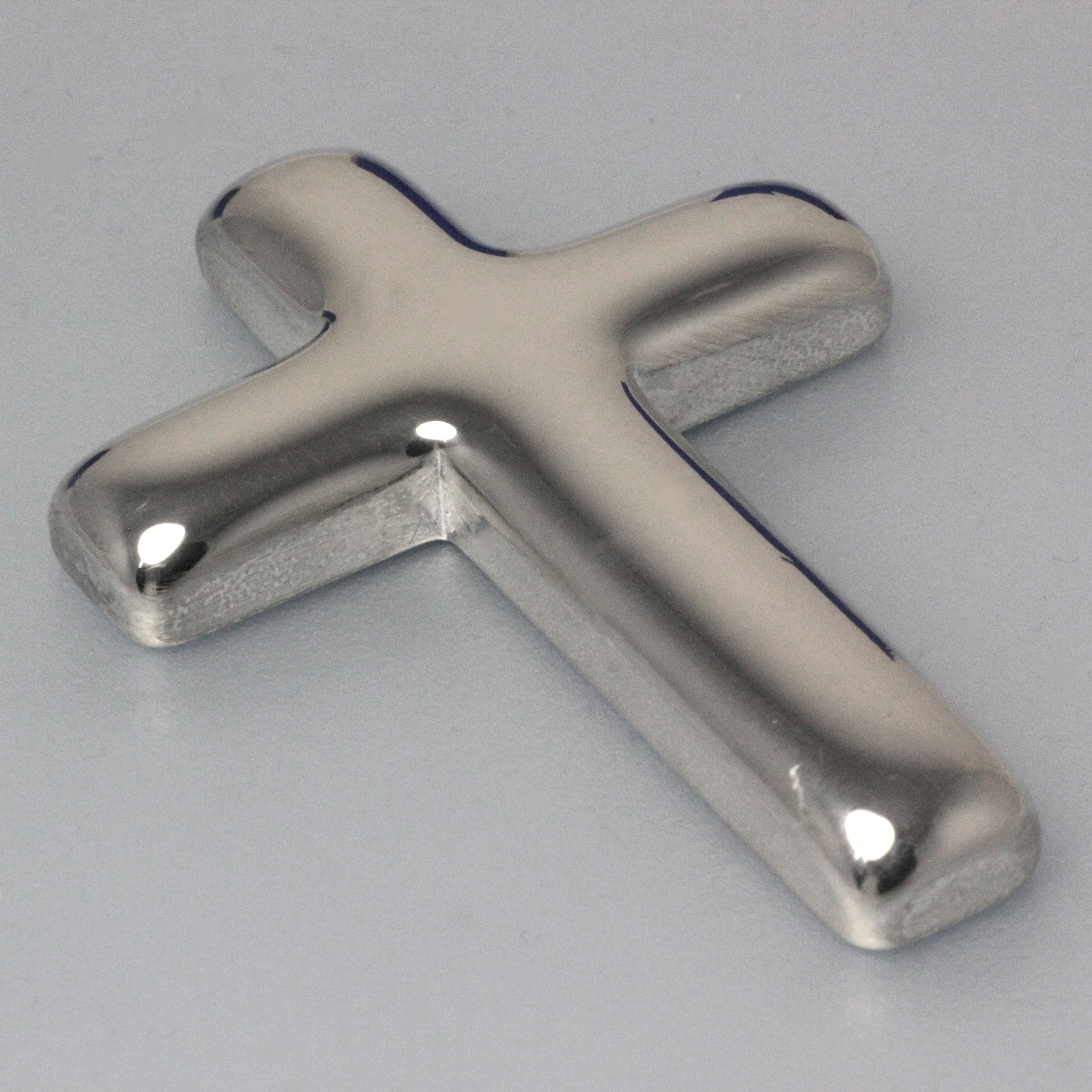 Silber 3-D Barren "Gravur-Kreuz" 100g, glänzend, gegossen - Detailansicht 2