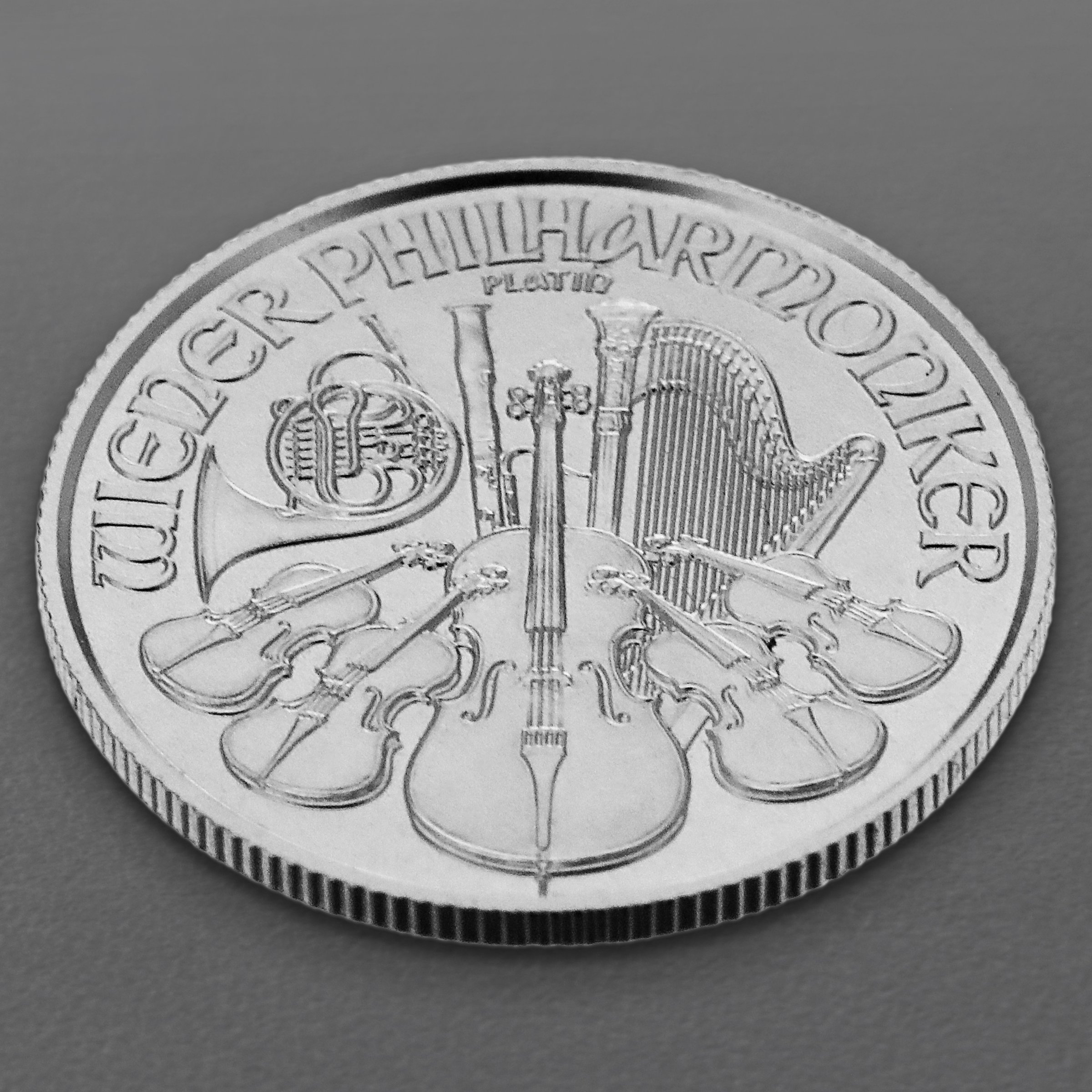Platinmünze 1/25oz "Wiener Philharmoniker" aktueller Jahrgang 19% (Österreich) - Detailansicht 2