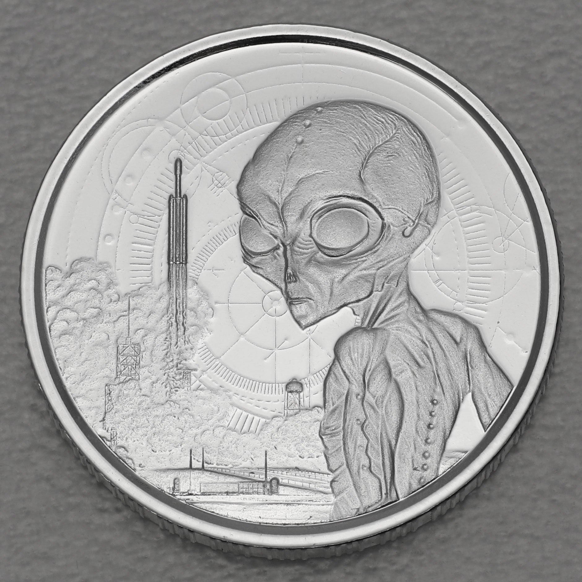 Silbermünze 1/2oz "Alien" 2021 (Ghana) - Hauptansicht