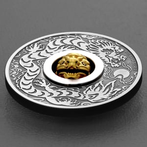 Silbermünze 1oz "Drache" 2024 (AF) Rotating Charm – Year of the Dragon (Tuvalu) - Miniaturansicht 3