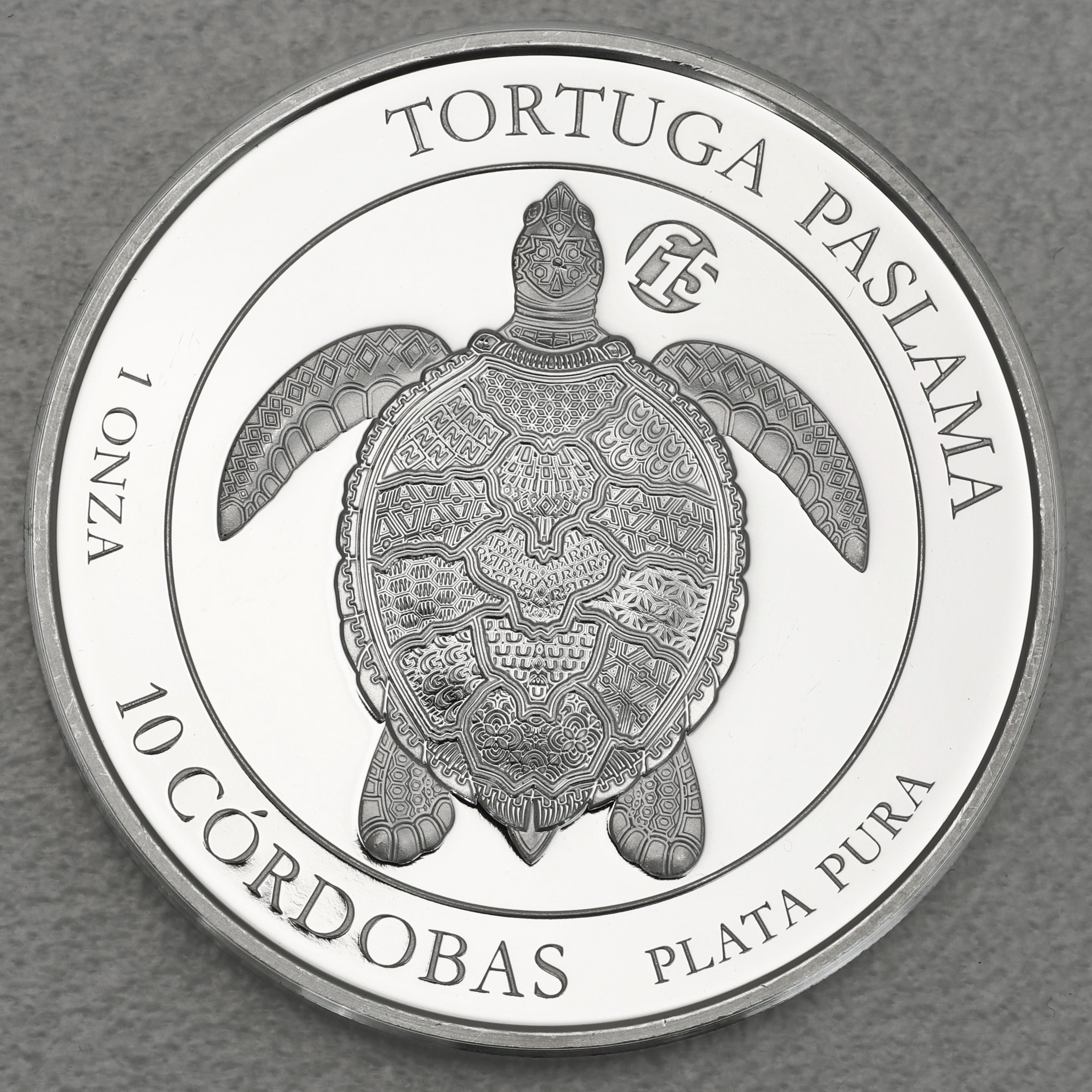 Silbermünze 1oz "Paslama Schildkröte" 2019 (Nicaragua) - Hauptansicht