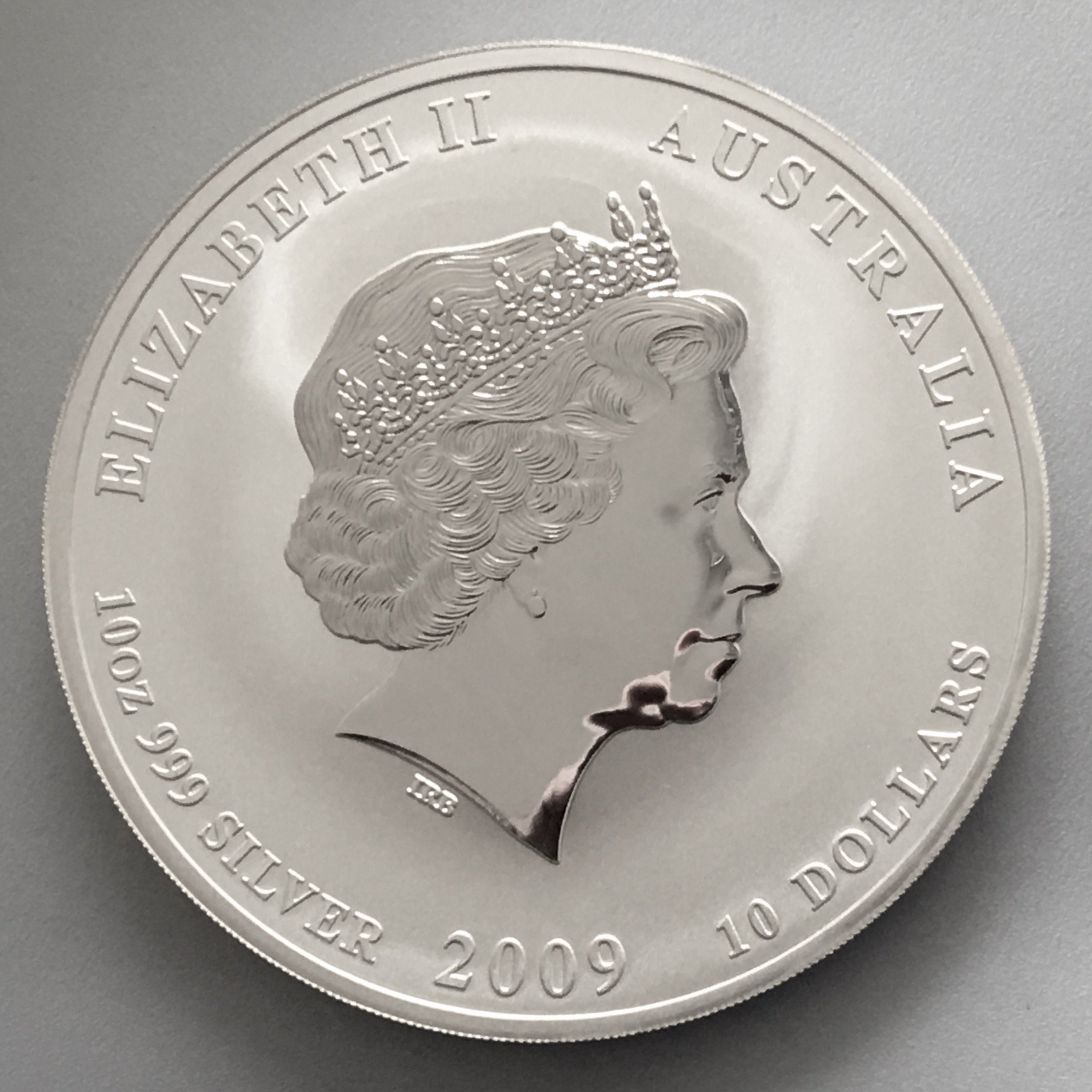 Silbermünze 10oz "Ochse" 2009 Lunar II – Year of the Ox 19% (Australien) - Detailansicht 1